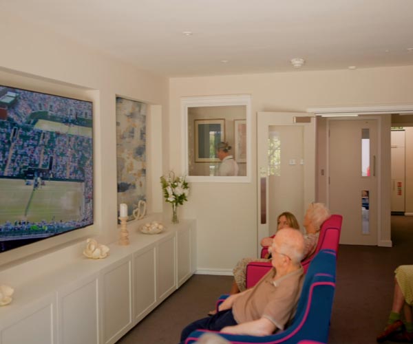 Home Cinema Facilities - Rosebank Care Home